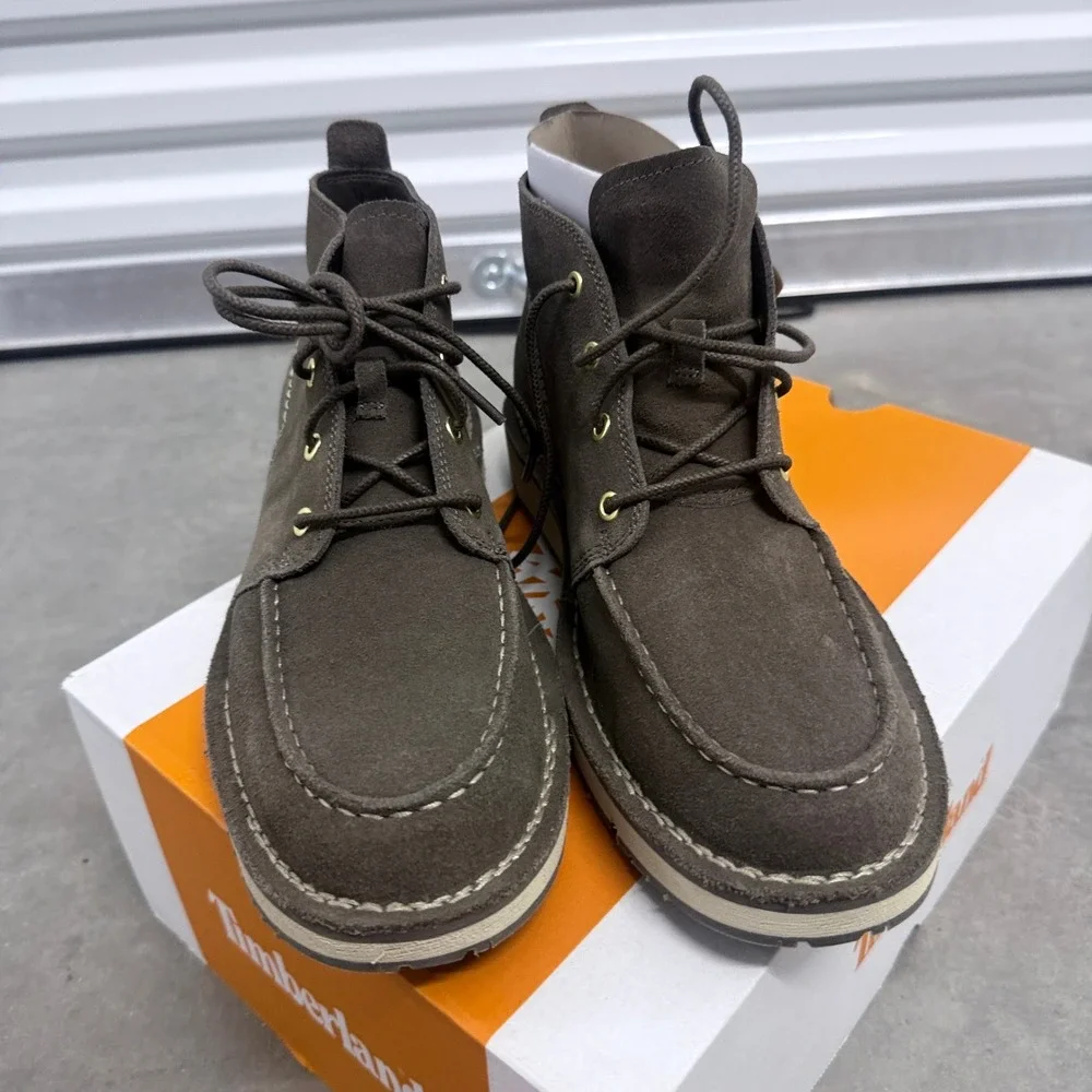 Timberland Chukka Boots Mens 9 Brown Suede Sensorflex Moc Toe TB0A5YGY901